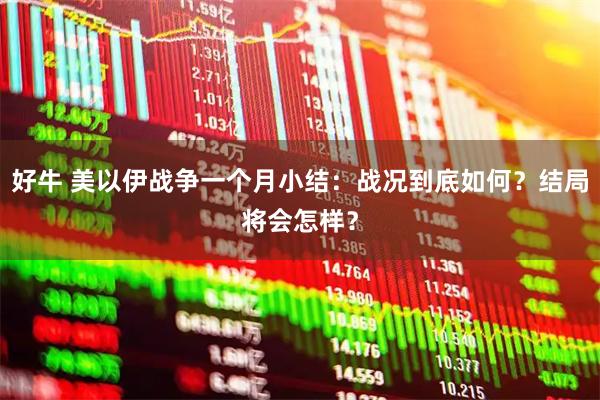 好牛 美以伊战争一个月小结：战况到底如何？结局将会怎样？
