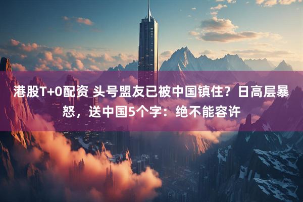 港股T+0配资 头号盟友已被中国镇住?日高层暴怒,送中国5个字:绝不能容许