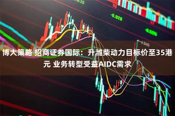 博大策略 招商证券国际：升潍柴动力目标价至35港元 业务转型受益AIDC需求