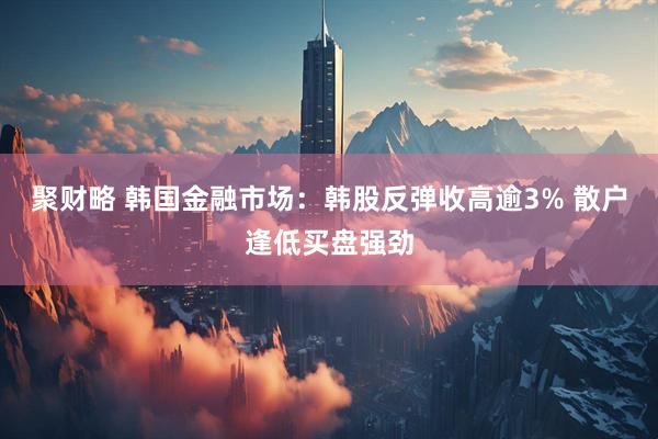 聚财略 韩国金融市场：韩股反弹收高逾3% 散户逢低买盘强劲